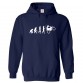 Evolution Inspired Unisex Classic Kids and Adults Pullover Hoodie									 									 																		 									 									